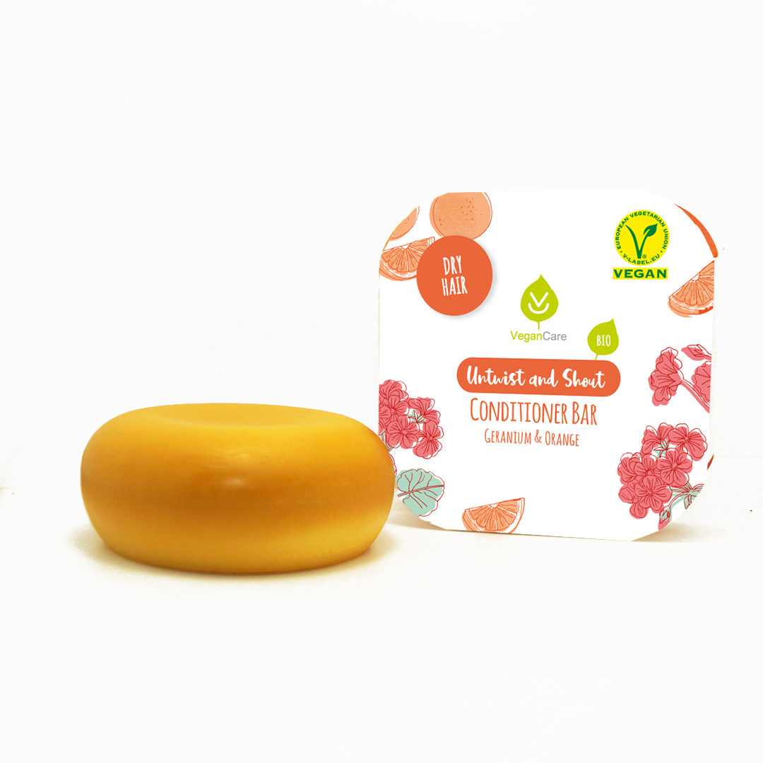 Untwist and Shout - Conditioner Bar for Dry Hair (Geranium & Orange)