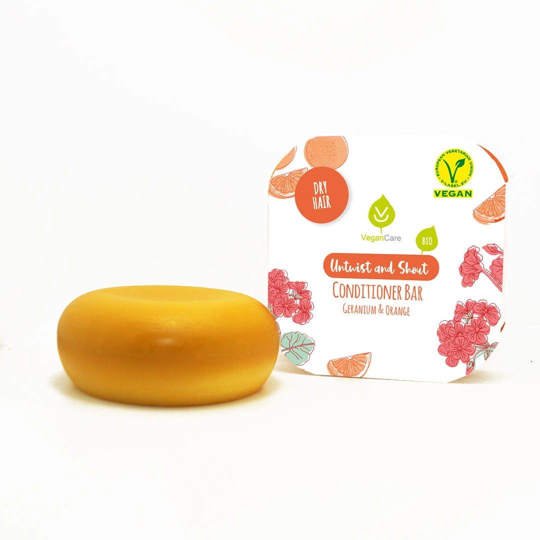 Untwist and Shout - Conditioner Bar for Dry Hair (Geranium & Orange)